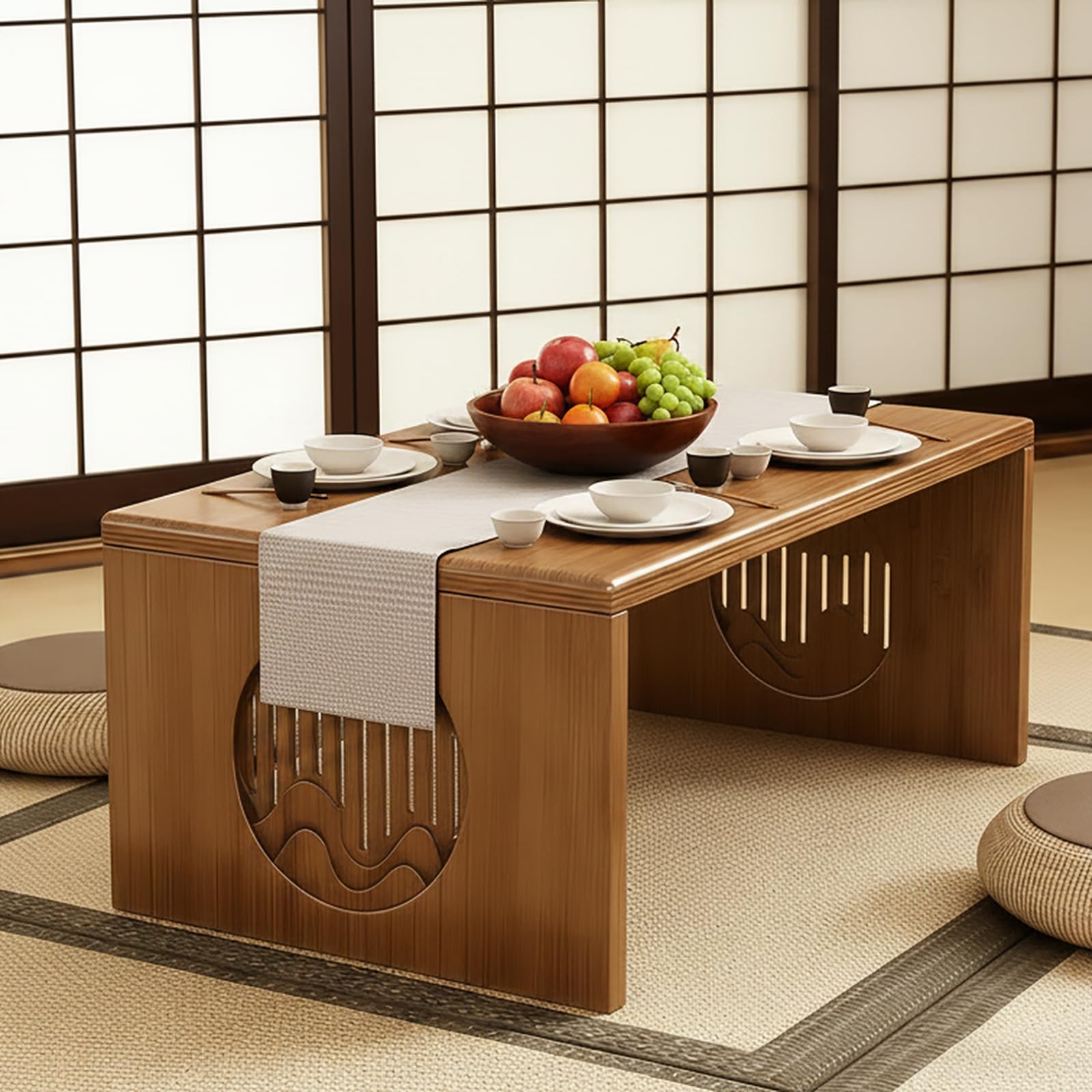 Amazon.com: YHGSYXL Japanese Floor Table Bamboo Japanese Folding